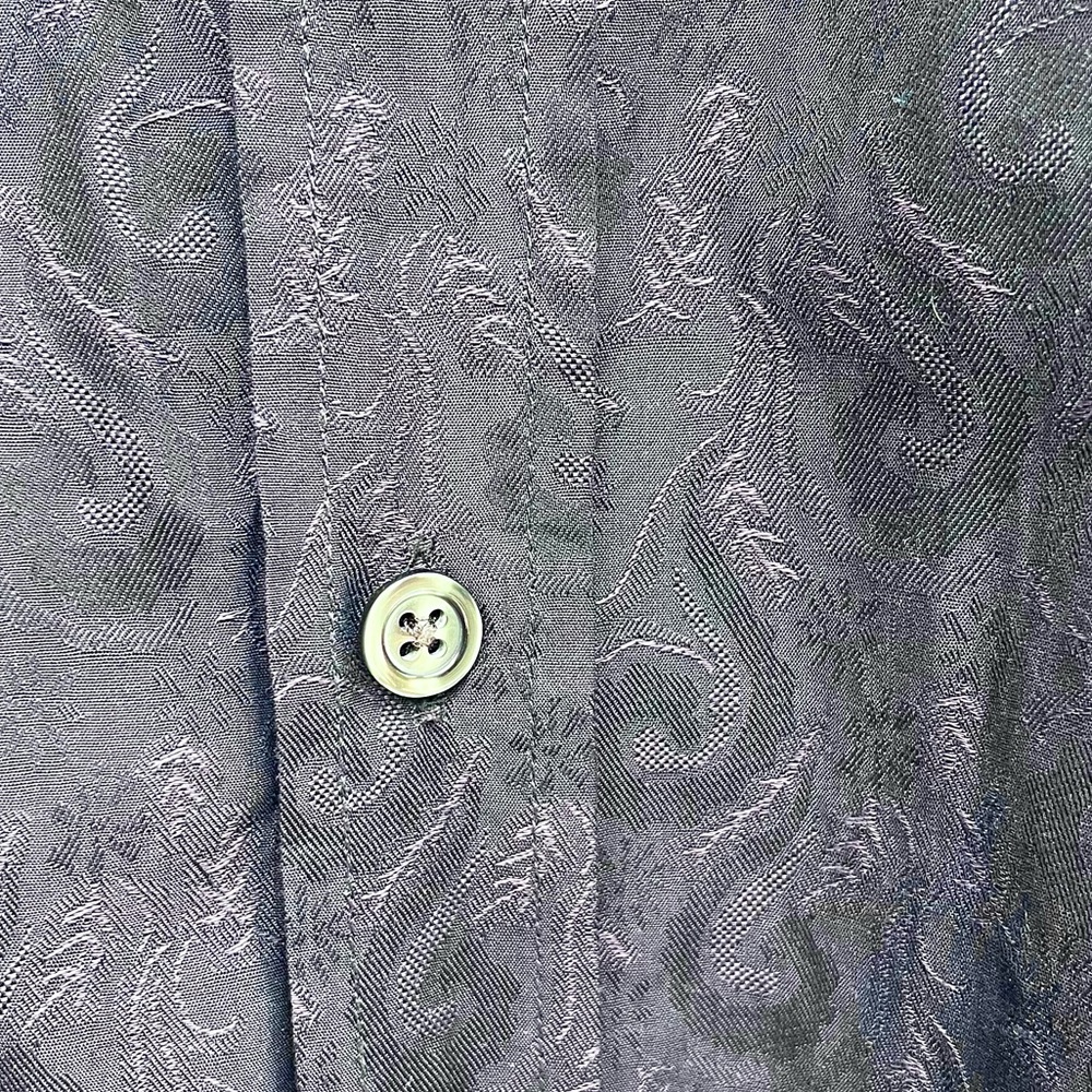 Black Paisley Men’s Hugo Boss Fitted Button Up Dress Shirt - Picture 8 of 8